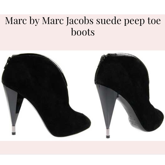 Marc Jacobs Peep Toe Booties - Picture 2 of 9